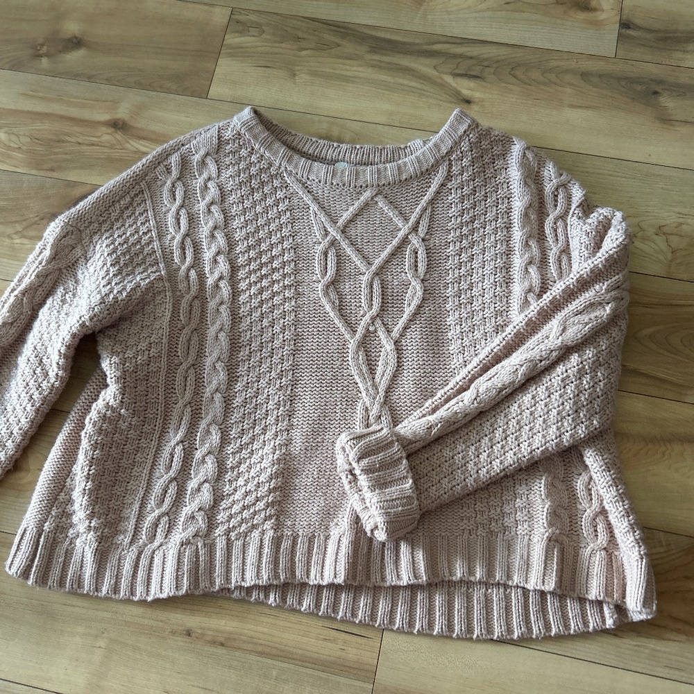 Pastel pink sweater